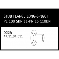 Marley Friatec Stub Flange Long-Spigot PE 100 SDR 11-PN 16 110DN - 47.11.04.511